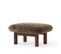 Audo Copenhagen Repose-pieds Brasilia Peau de mouton root marron-noyer