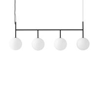 Audo TR Suspension à Rail Noir Verre Opale Mat