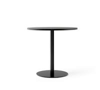 Audo Copenhagen Table à manger Harbour Column Oak black-ø80 cm-structure noire