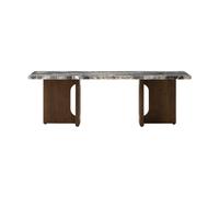 Table à Manger Audo Androgyne 120x45 Chêne Teinté foncé/Gris Galaxy