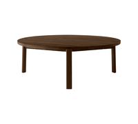 Audo Copenhagen Table basse Passage Chêne foncé teinté. Ø90 cm