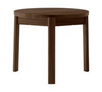 Audo Copenhagen Table basse Passage Chêne teinté foncé. Ø50 cm