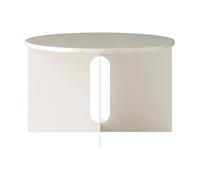 Audo Copenhagen Table d'appoint Androgyne Crystal Rose marbre-ivory acier. Ø65 cm