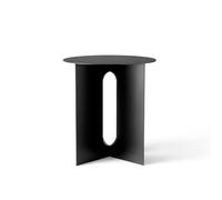 Audo Copenhagen Table d'appoint Androgyne. pieds en acier noir