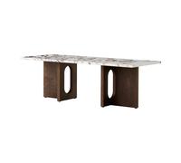Audo Table Basse Androgyne Chêne Teinté Foncé/Marbre Calacatta Viola