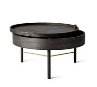 Audo Copenhagen Table Turning frêne teinté noir-laiton