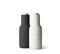 Audo Ensemble de moulins Bottle Grinder Classic - gris - Couvercle en hêtre