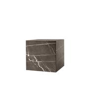 Table Basse Audo Socle Cubique Marbre Kendzo Gris