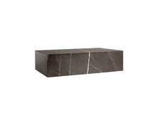 Audo Plinth Table Basse Petite Marbre Kendzo Gris