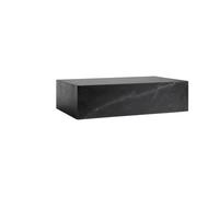 Audo Table Plinth - Marbre noir - low
