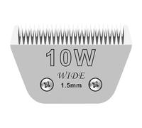AUDOC Lames Amovibles de 10W de Large pour Le toilettage des Animaux,compatibles avec OSTE-r A5,Wah-l KM10/Mose-r 45/Mastercli-p A5,Longueur de Coupe 1/16 Pouce (1,5 mm)