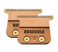 AUDOC Lames de rechange compatibles avec BaByliss PRO Barberology FX787 & FX726 (2 lames de débroussailleuse or rose)