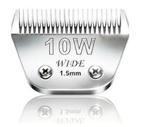 AUDOC Lames de tondeuse à lame large 10 W pour tondeuse Andis,Oster A5, Wahl km10