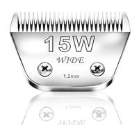 AUDOC Lames de tondeuse à lame large 15 W pour tondeuse Andis,Oster A5, Wahl KM10
