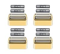 AUDOC têtes de rasoir de rechange compatibles avec BaByliss Foil Shaver (Gold/4)