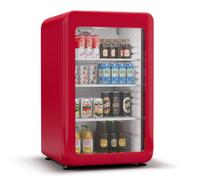 Audrey Evo 71.8cm 115L Frigo Vitrine avec Porte Vitrée Rouge C