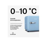 Audrey Evo Mini-réfrigérateur | 43 L | design rétro | silencieux | compact | 3 couleurs E