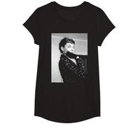 Audrey Hepburn Actrice Roman Holiday T-Shirt, Fille, Noir, XS