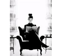 Audrey Hepburn avec un livre | Poster | Décoration murale | Décoration d'intérieur |