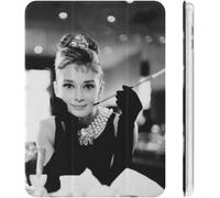 Audrey Hepburn Breakfast At Tiffany's Étui Pour Ipad 2020 En Tpu Résistant Aux Chocs, Réglage Automatique De L'angle De Veille/Réveil, Jolie Coque De Protection Transparente 10.2in