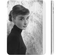 Audrey Hepburn Étui Pour Ipad 2020 (10.2in) Avec Porte-Stylo, Résistant Aux Chocs, Mise En Veille/Réveil Automatique, Coque De Protection Transparente À Trois Volets, Personnage D'anime
