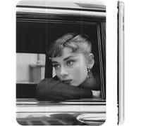 Audrey Hepburn Étui Pour Ipad 2020 (10.2in) Avec Porte-Stylo, Résistant Aux Chocs, Mise En Veille/Réveil Automatique, Coque De Protection Transparente À Trois Volets, Personnage D'anime