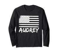 Audrey Prénom Citoyenneté Nom d'anniversaire personnalisé Manche Longue