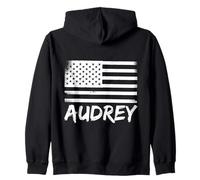 Audrey Prénom Citoyenneté Nom d'anniversaire personnalisé Sweat à Capuche