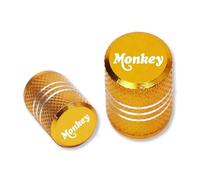 AUDSNI Bouchon de Valve Pneu Moto pour HON&DA pour Monkey Z125 Z-125 Moto Roue Pneu Valve Capuchons Tige Couvre(Or)