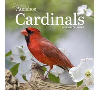 Audubon Cardinals Mini Wall Calendar 2025