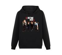 AuduE Youth Online Casual Big Time Rush Pullover Hoodie Hooded Top Unisex Mens Ladies Hooded Sweatshirts Size M