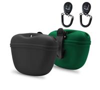 AUDWUD Pochette en Silicone pour Les friandises du Chien,Contenant Portable pour Le Dressage,Fermeture par Boucle magnétique et Attache à la Taille
