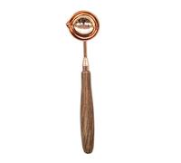 AUEAR, Cuillère à cire en laiton vintage élégante avec poignée en bois en cuivre pour sceller la cire pour invitations de mariage, fabrication de masse, cadeau