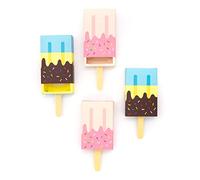 AUEAR, Lot de 12 boîtes cadeaux en forme de glace en forme de mini boîte à bonbons en papier pliable pour décorations