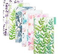 AUEAR, Lot de 12 intercalaires colorés à 6 trous pour classeur A6