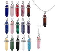 AUEAR, Lot de 15 pendentifs chakra pointus en forme de balle pour fabrication de bijoux