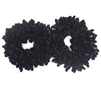 AUEAR, Lot de 2 chouchous unis pour cheveux - Noir