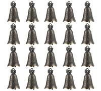 AUEAR, Lot de 20 clochettes bouddhistes vintage en bronze antique pour décoration de Noël