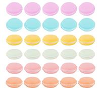 AUEAR, Lot de 30 mini boîtes à bijoux en forme de macaron - Pour ranger des pilules et des boucles d'oreilles
