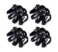 AUEAR, Lot de 4 pinces à cheveux en forme de pieuvre pour cheveux épais (noir, 8 x 7,5 cm)