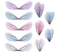 AUEAR, Lot de 50 breloques en forme d'aile de libellule pour loisirs créatifs, boucles d'oreilles, clips à cheveux, décoration