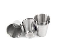 AUEAR, Lot de 6 verres à shot en acier inoxydable de 65,2 g pour bar, maison, restaurant