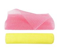 AUEFUDQ 2 Éponges Africaines Filet de Corps Exfoliant Africain Épurateur Exfoliant de Corps de Bain Épurateur de Dos pour Lissage de Peau Usage Quotidien Remplissage de Bas(Rose Pêche, Crémeux)