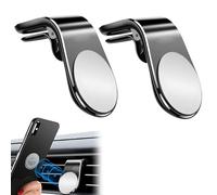 AUEFUDQ 2 Pezzi Supporto per Bocchetta'aria Magnetico per OOONO CO-Driver NO1/NO2, Supporto Magnetico per Prese D'Aria per Auto, Supporto per Tachimetro, Supporto per Cellulare Da Auto(Nero) (Nero)