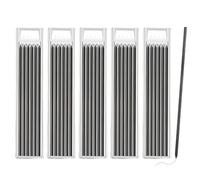 AUEFUDQ Recharges de Crayons de Charpentier, 30pcs 2.8mm Recharge de Crayon Crayon de Charpentier, Recharges de Crayons de Charpentier Solides, Mines de Crayon Noir pour Dessin D'architecte