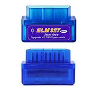 AUELEK OBD2 Diagnostic,Scanner OBD2,Bluetooth OBD2 V1.5 ElM327 Lecteur de Code de Voiture,Outil d'analyse de Diagnostic Automatique Adaptateur OBDII,Plug and Play,Compatible avec Android,iOS, Windows