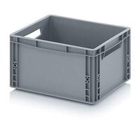 Auer Bacs Euro 40 x 30 x 22 caisse en plastique 40x30x22 conteneur de stockage gris empilable