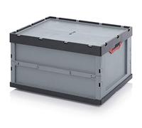 Auer Boîte Pliante de Rangement Plastique 60 x 40 x 42 cm avec Couvercle