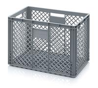 Auer EO 64/42 Boîte de rangement et de transport empilable en plastique 60 x 40 x 42 60x40x42 Bacs Euro ajouré
