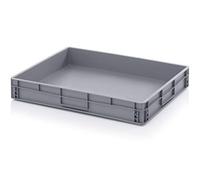 Auer Packaging Bacs Euro 80 x 60 x 12 caisse en plastique 80x60x12 conteneur de stockage gris empilable